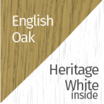English Oak on Heritage White